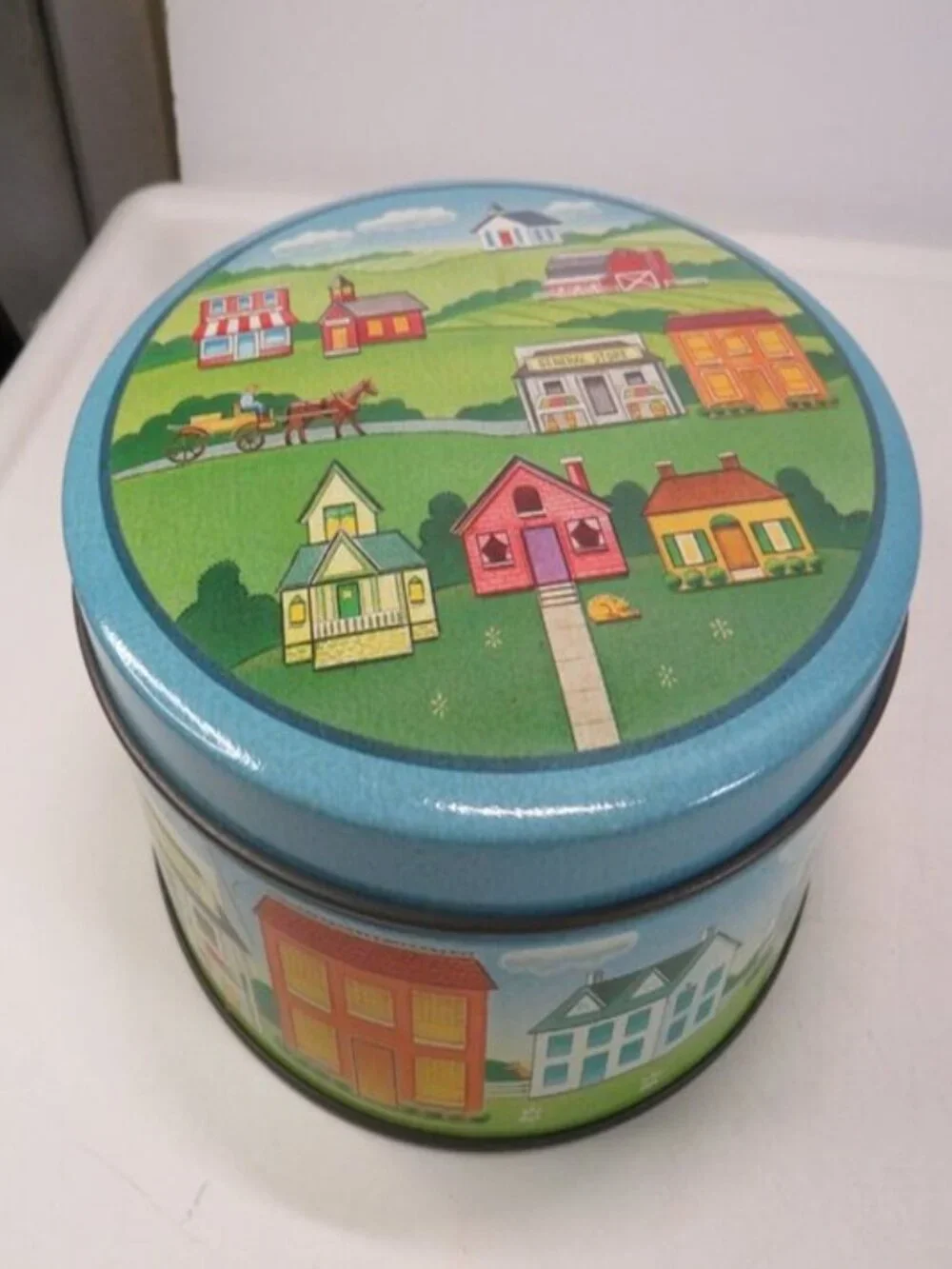 VTG Teacher Metal Tin Bundle: (5) Collectible Storage Tins (Crayola, ABC, Decor)
